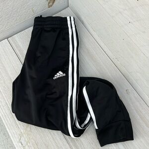 Adidas black and white Joggers jogger pants size 10 12